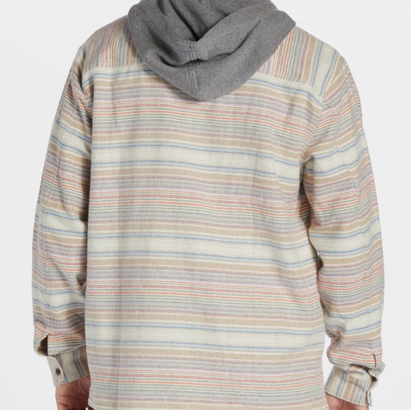 BillABONG NEW Wave Washed Baja Stretch Flannel Shirt Jacket - Picture 3 of 11